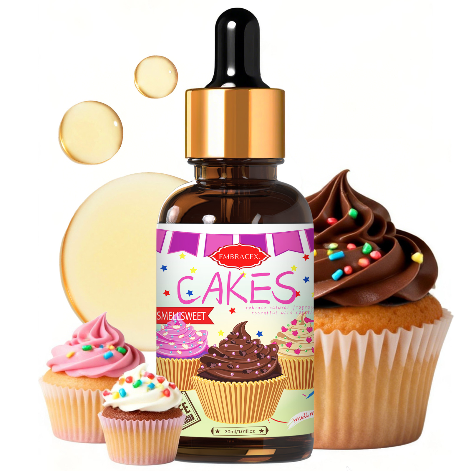 Candle Supplies Fragrance Oil - 30ml Cakes Fragrance Oil Car Supplies,