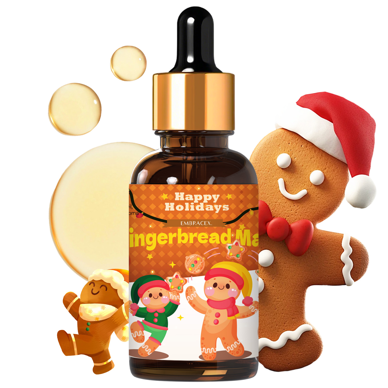 Candle Supplies Fragrance Oil - 30ml Gingerbread Man Fragrance Oils Car