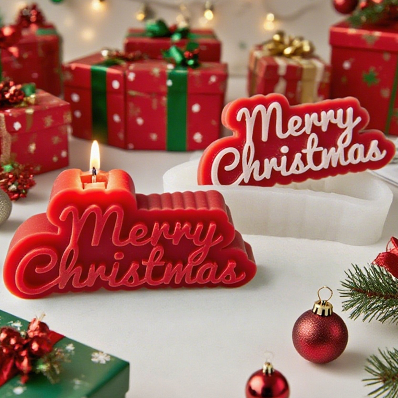 1 piece, Christmas alphabet si - Candle Fragrance Supplies 评论和价格