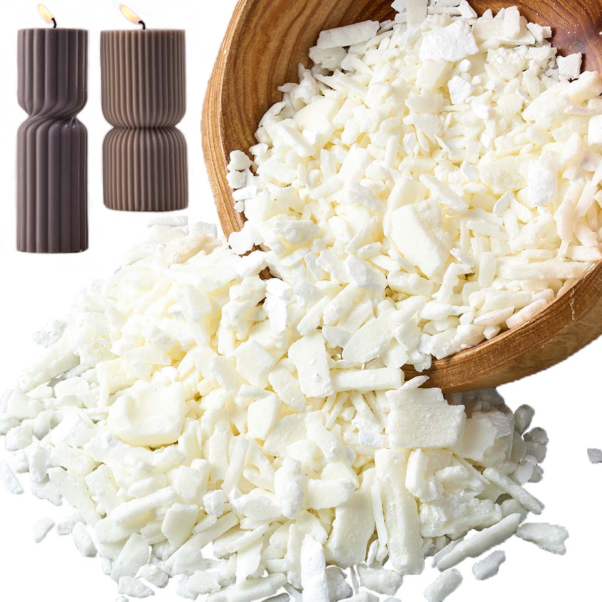 1 Pounds Pure White Soy Wax Fo - Candle Supplies Tins 评论和价格