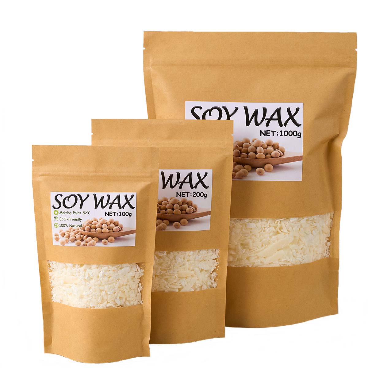 1 Pounds Pure White Soy Wax Fo - Candle Supplies Tins 评论和价格