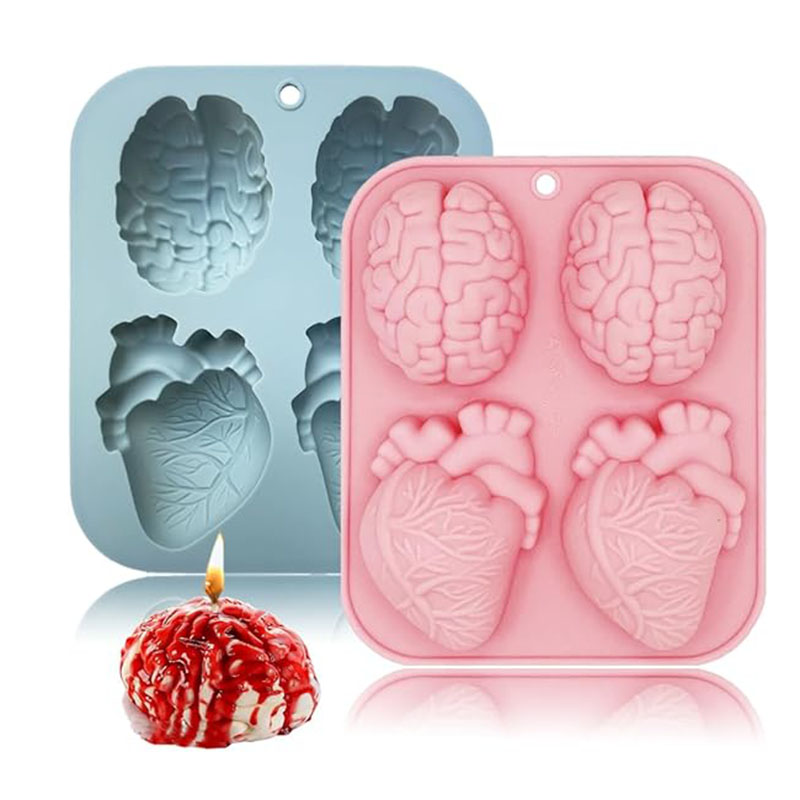 Human Brain And Heart Silicone - Candle Supplies Tins 评论和价格