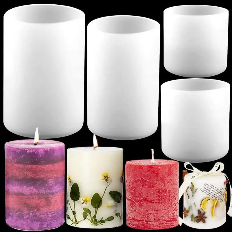 Cylinder Silicone Candle Molds - Candle Supplies Tins 评论和价格