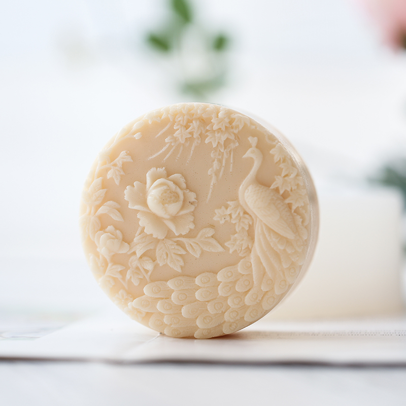 Peacock Flower Pattern Silicon - Candle Supplies Tins 评论和价格